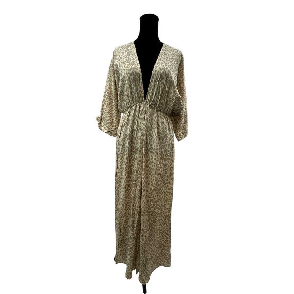 Girl and the Sun Verity Maxi Dress in Muted Leopard NWT size S