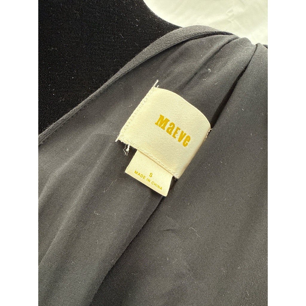 Maeve Anthropologie SZ Sm Women's Black And Cream Ivory Sundress Girly