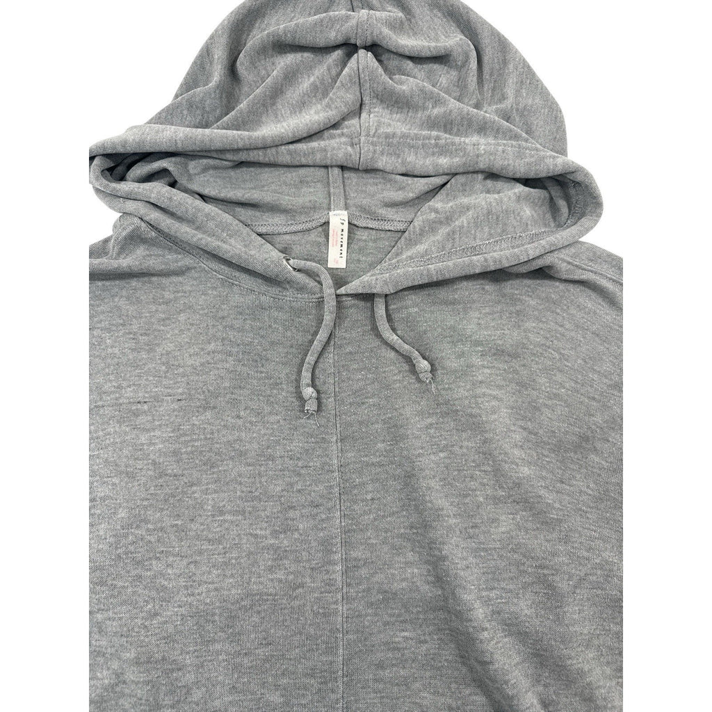 Free People Movement Gray Open Back Long Sleeve Oversized Shirt Size L