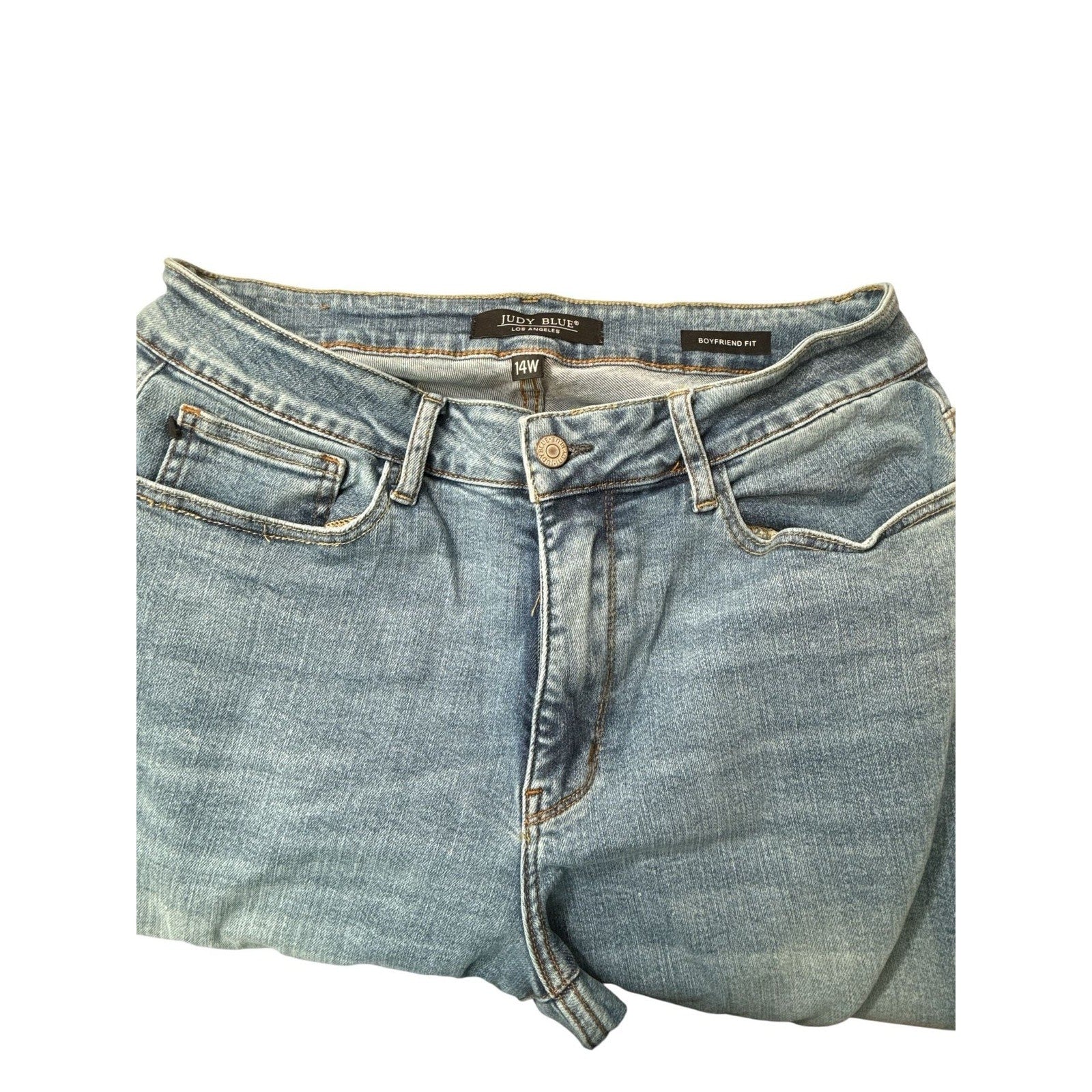 Judy Blue Los Angeles Boyfriend Fit Jeans Size 14W Medium Wash