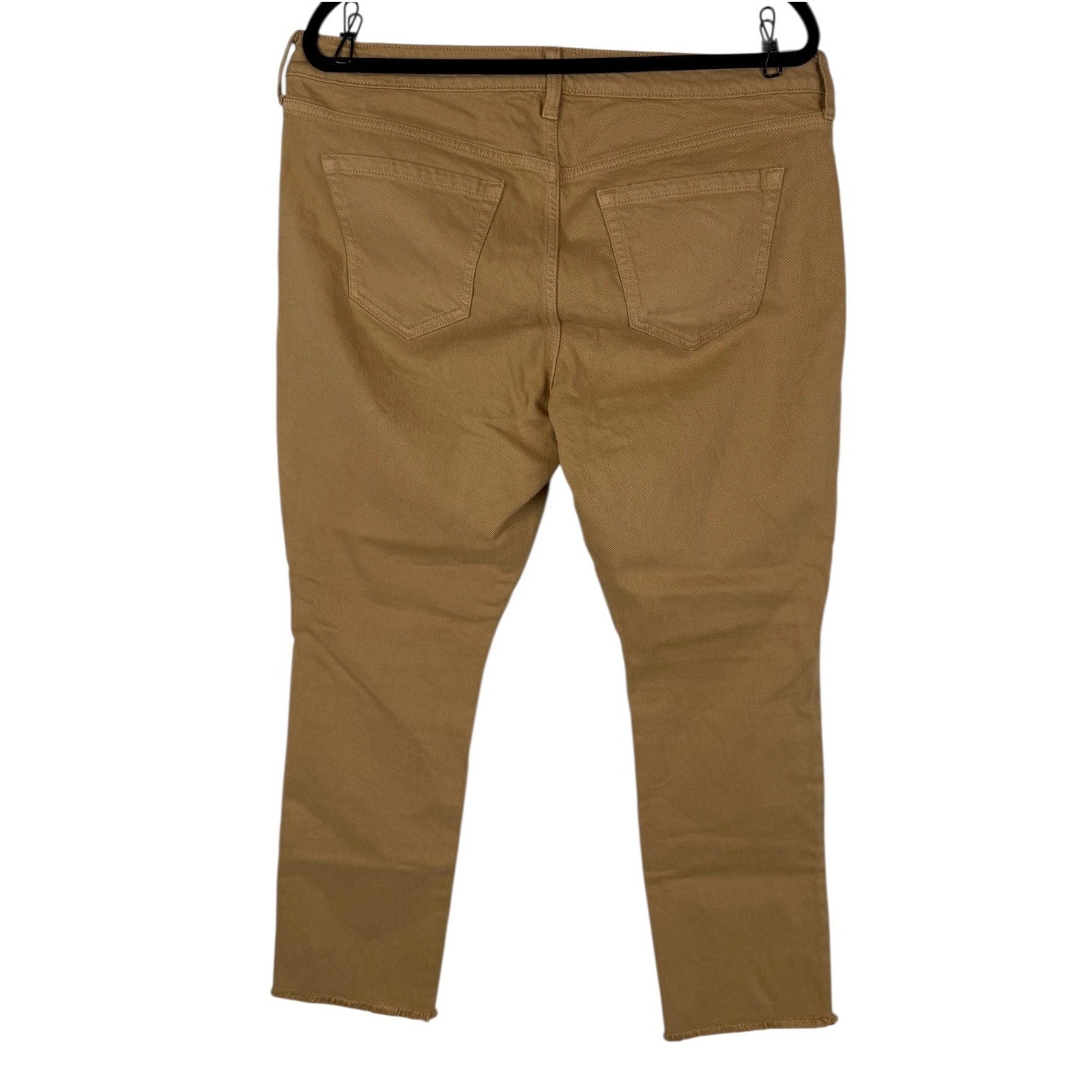 Torrid Cropped Mustard Tan Button-Fly Pants. Size 10