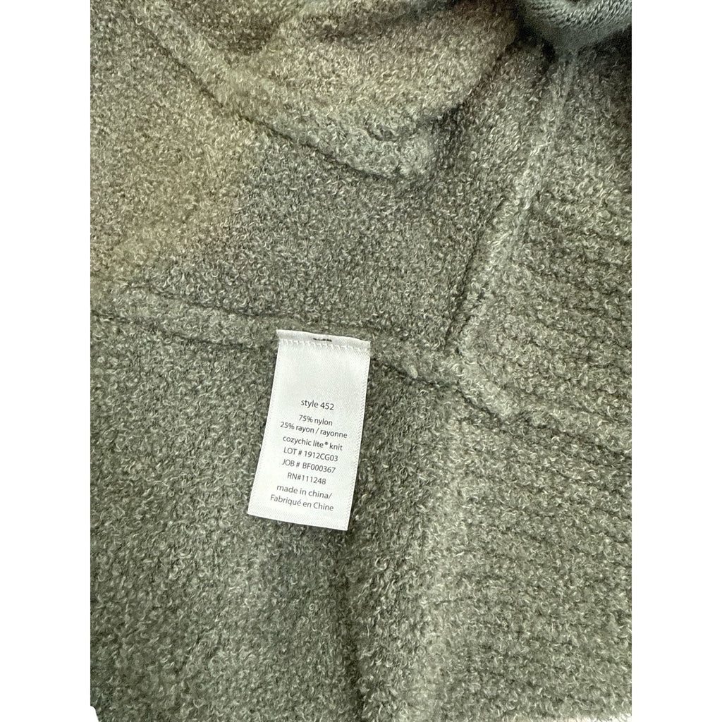 Barefoot Dreams CozyChic Lite Circle Cardigan in Olive Green XS