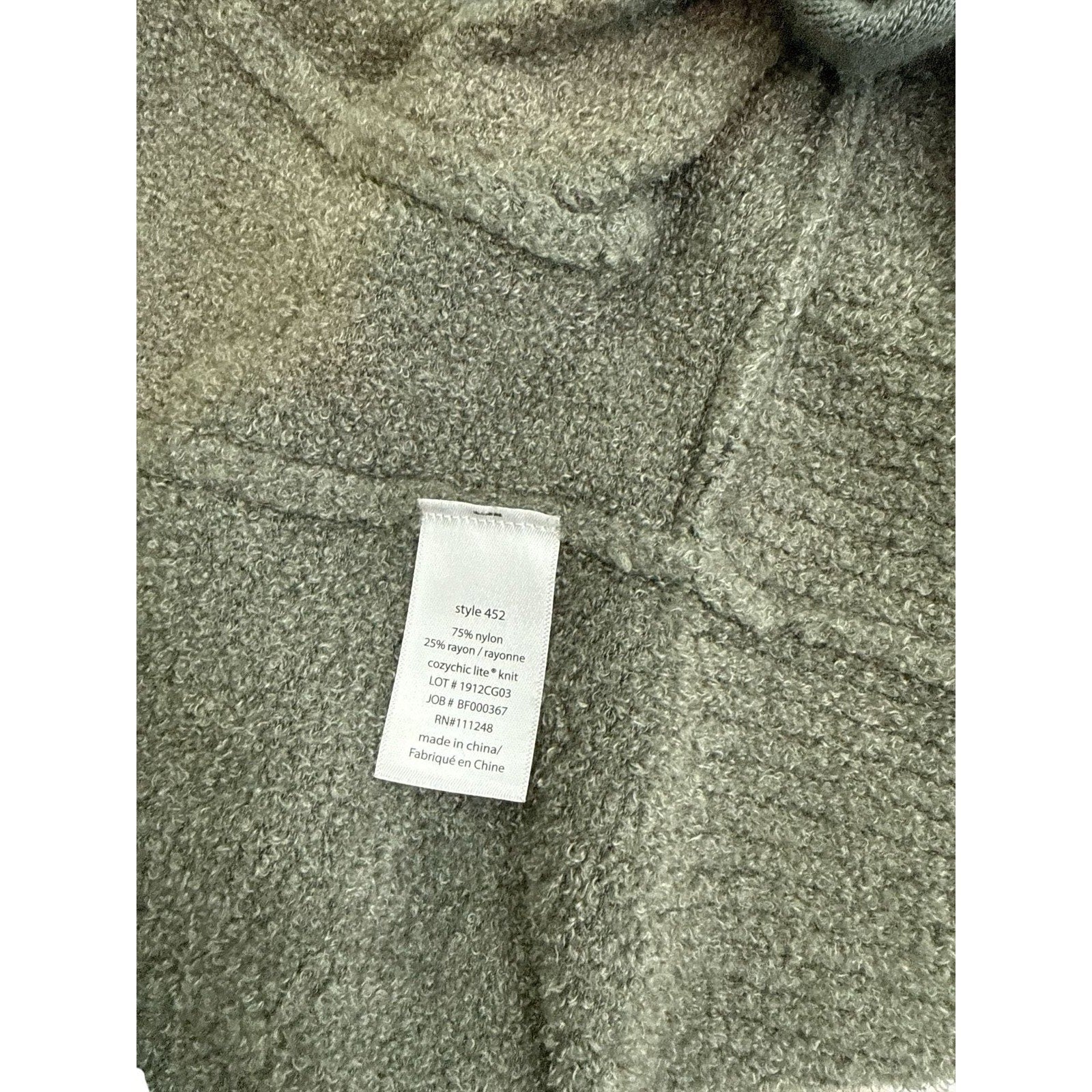 Barefoot Dreams CozyChic Lite Circle Cardigan in Olive Green XS