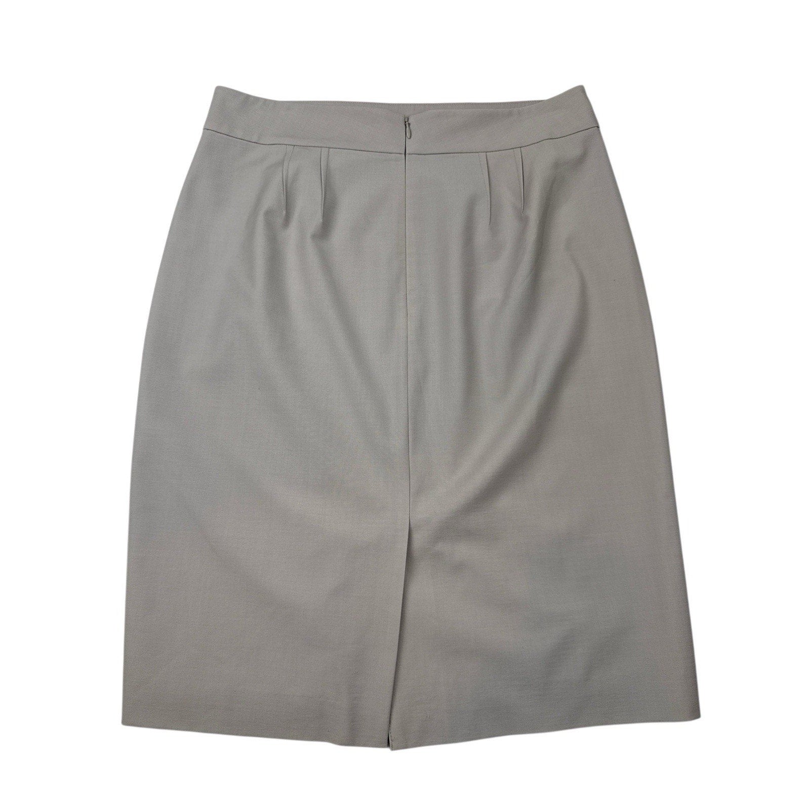 Ann Taylor 2 Piece Outfit Floral Blouse Size L & Gray Skirt Skirt Size 8