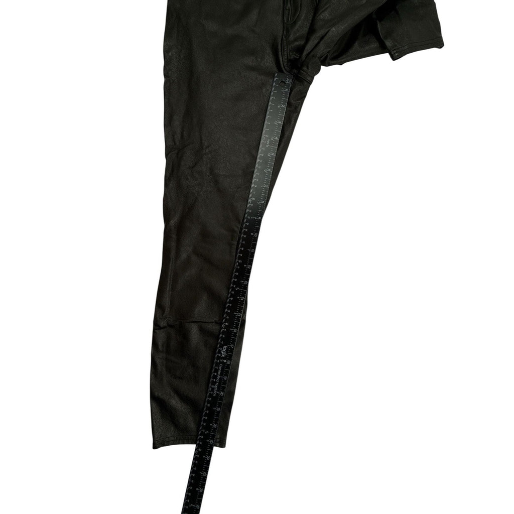 SPANX Faux Leather Like Ankle Skinny Pants in Black, Women's Size XS Petite