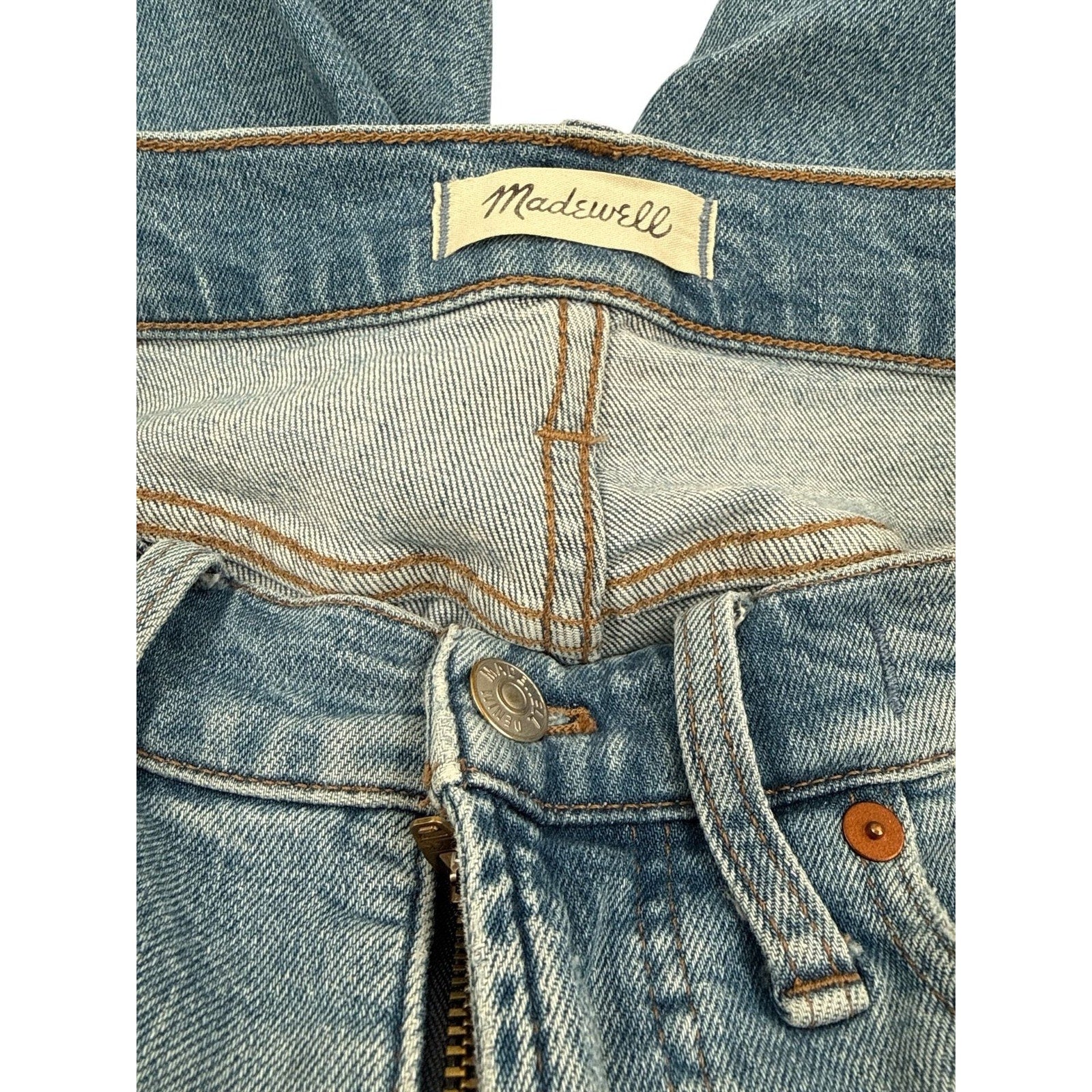 Madewell The Perfect Vintage Jean in Denman Wash Distressed Size 26