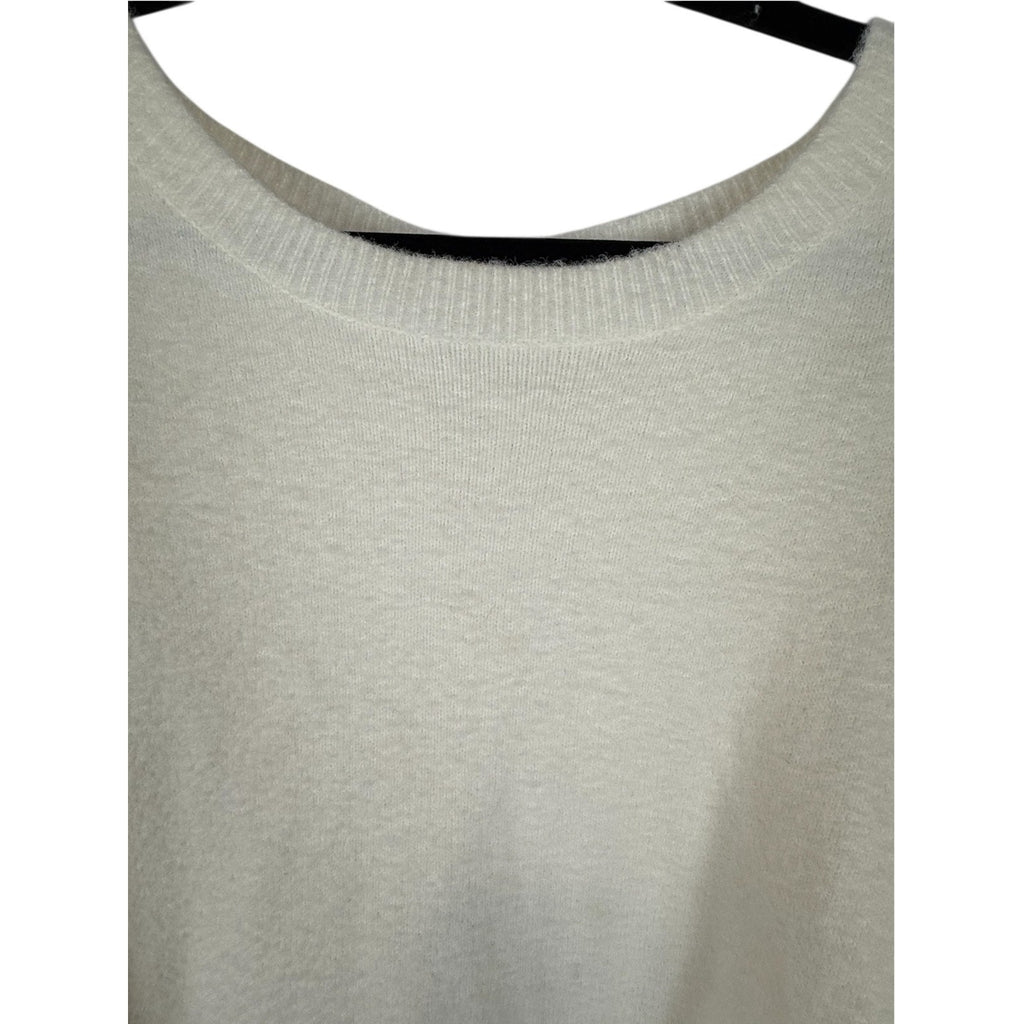 Le Lis Cropped Tie back Sweater Ivory Size L