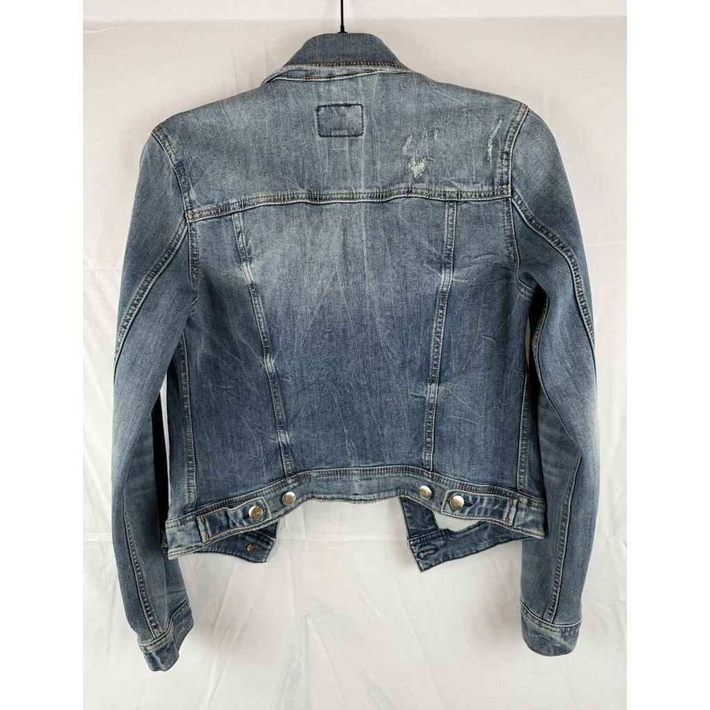 Womens American Eagle Super Stretch Denim Jean Jacket Size M