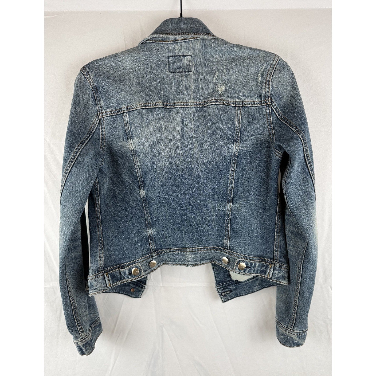 Womens American Eagle Super Stretch Denim Jean Jacket Size M