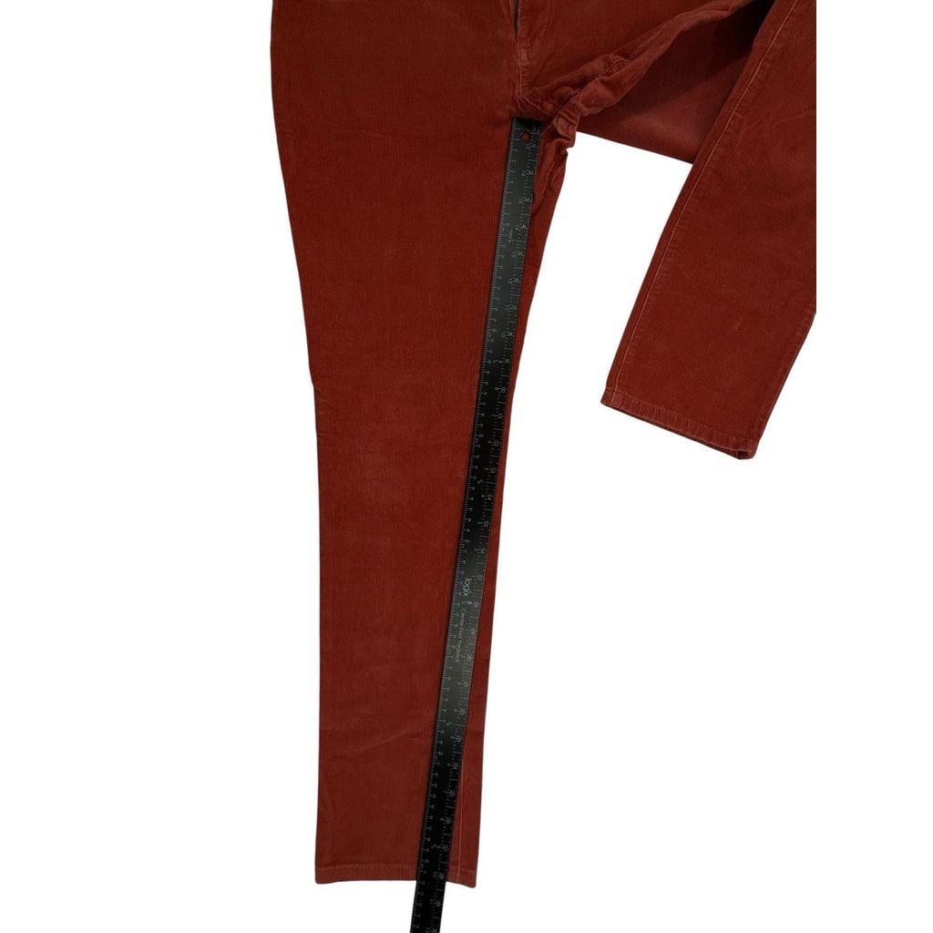 Pilcro by Anthropologie Skinny Corduroy Pants Rust Orange Size 31