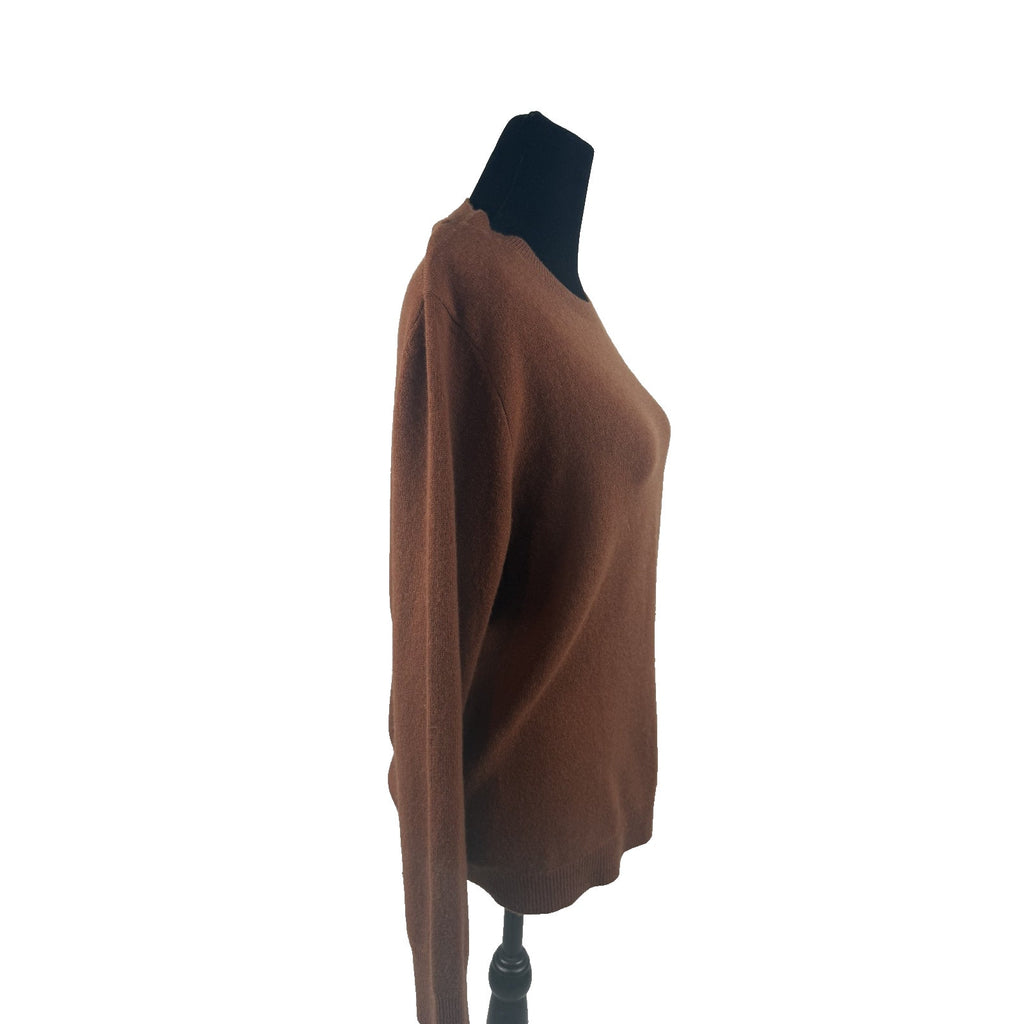 Womens Antonio Melani Brown Rust Cashmere Sweater Size L
