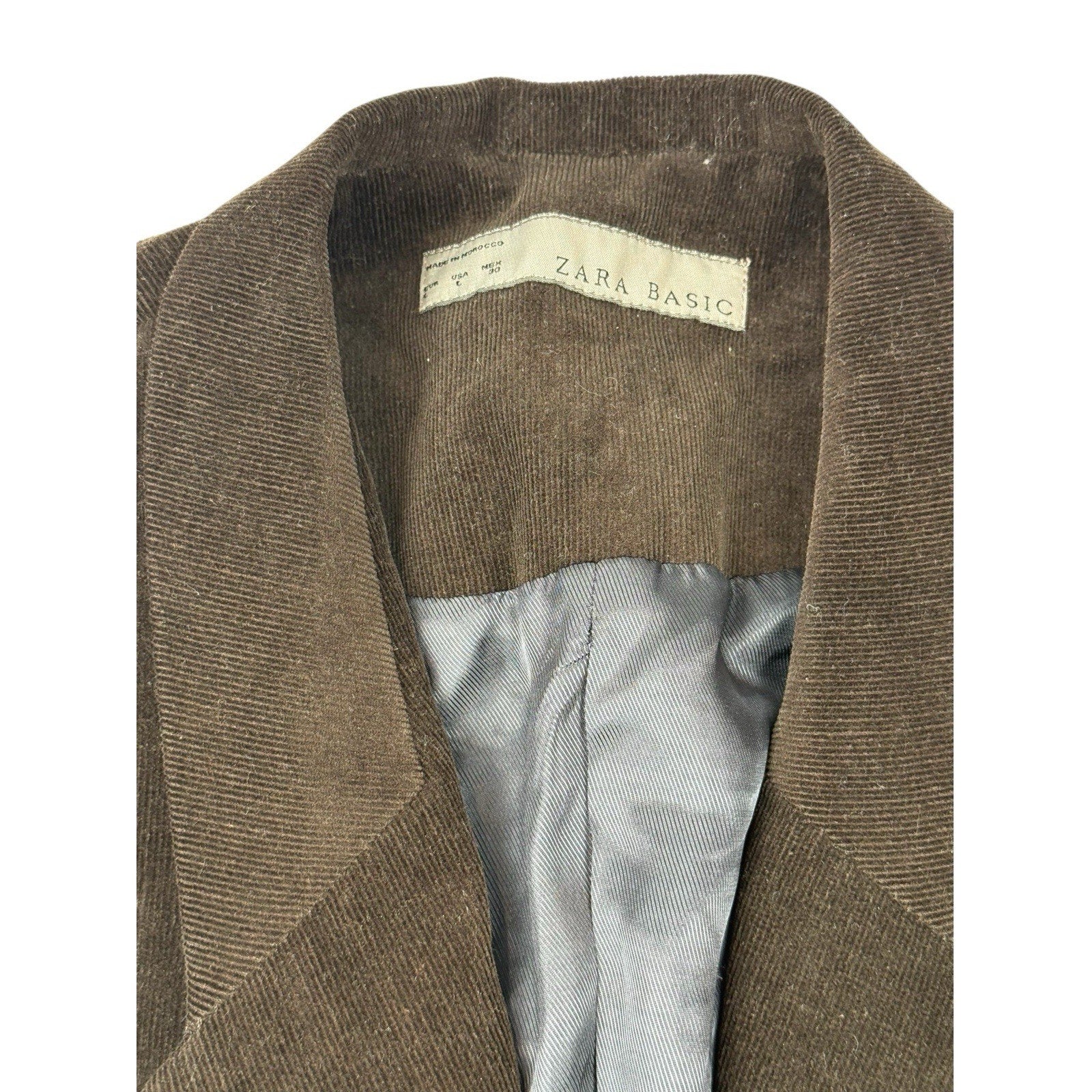 Zara Woman Brown Corduroy Jacket size L