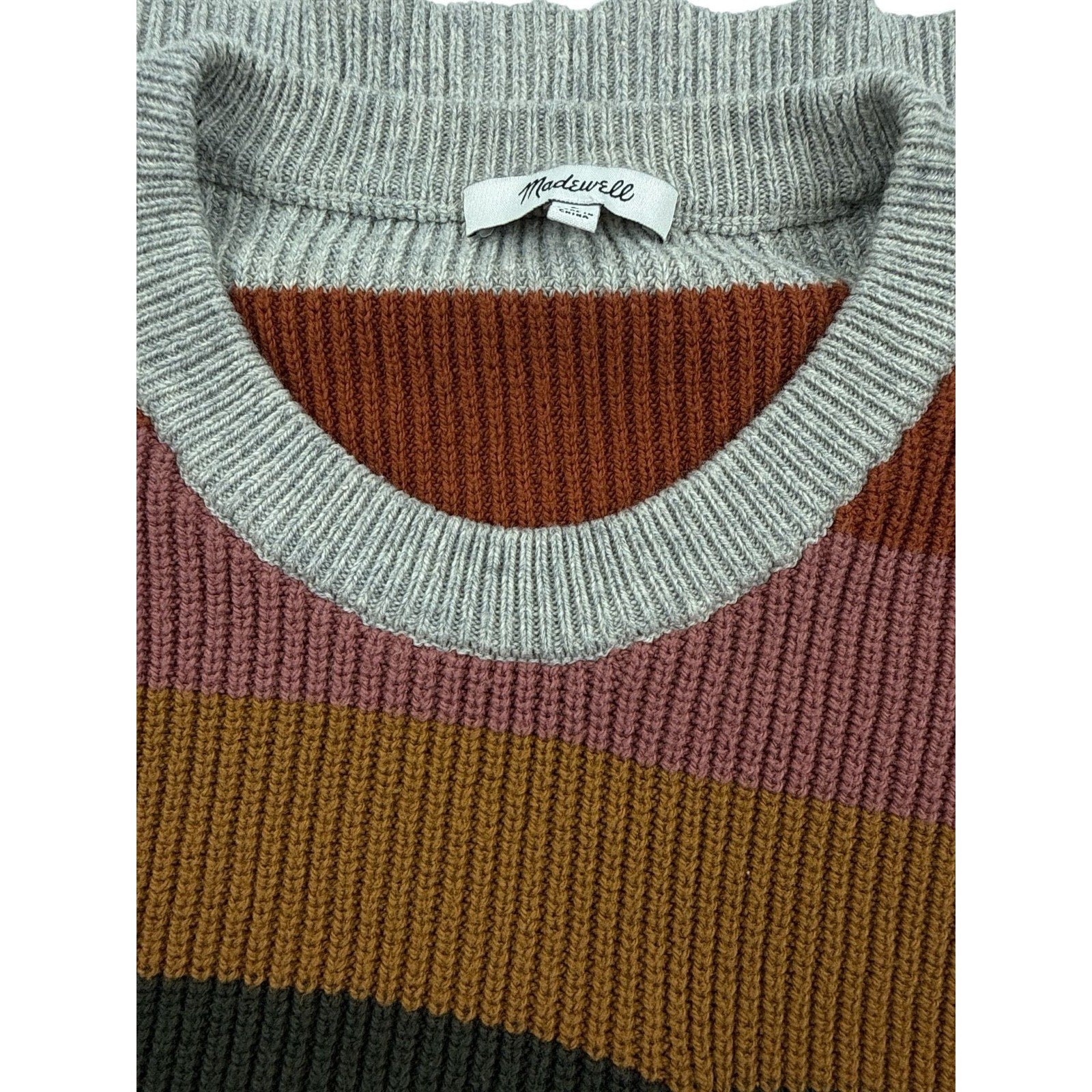 Madewell Thompson Patch Pocket Pullover Sweater in Walton Stripe