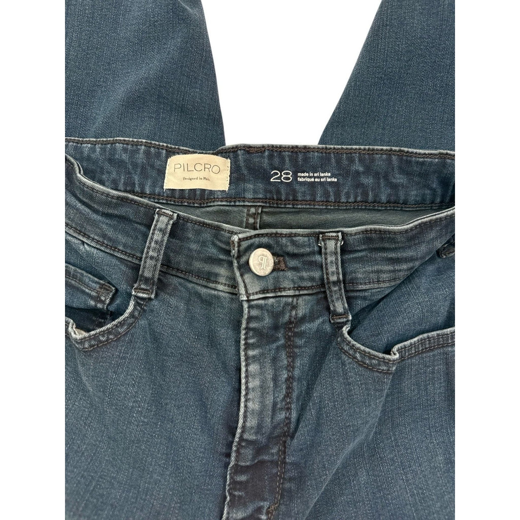 Pilcro by Anthropologie Women's Dark Wash High-Rise Skinny Jeans Size 28