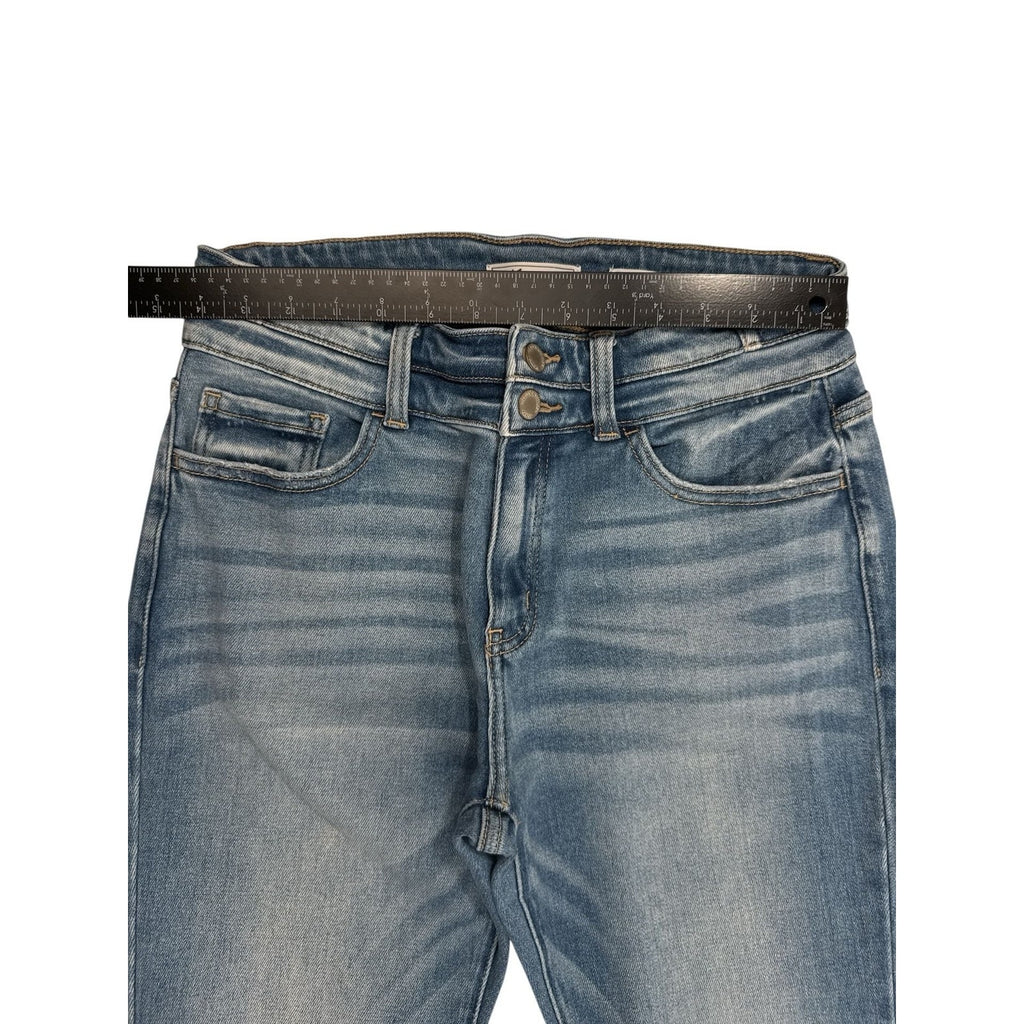 KanCan Signature Kurvy Mid-Rise Flare Distressed Jeans Size 29