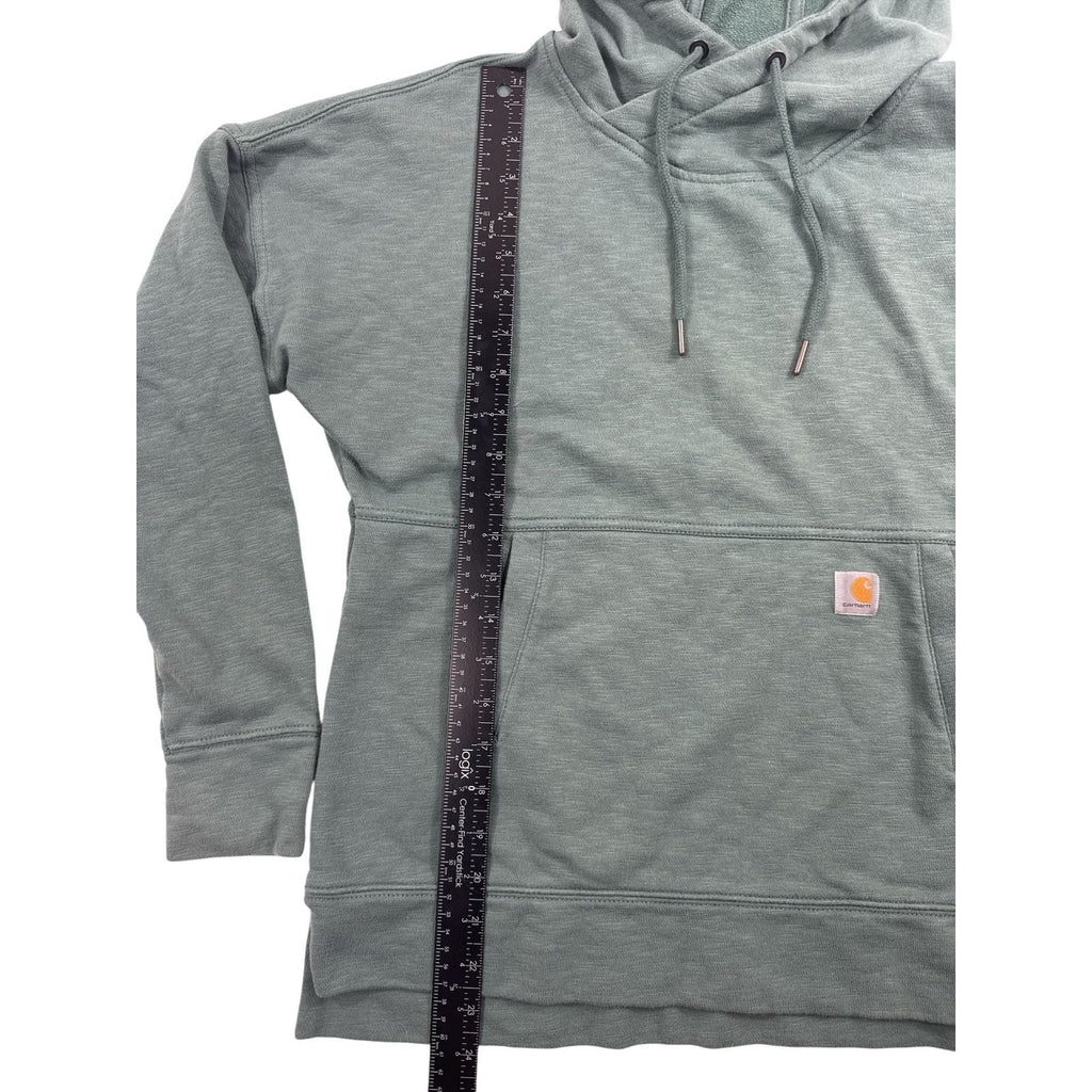 Carhartt Women's Newberry Hoodie Relaxed Fit Fog Green Size Small