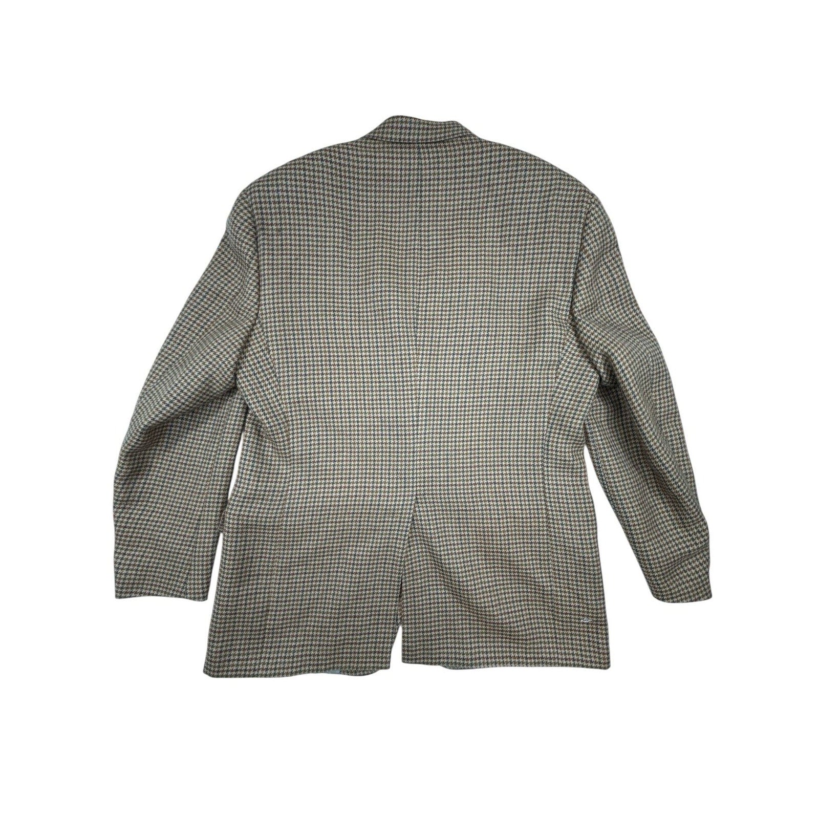 Vintage Tommy Hilfiger Mens 46L Wool Houndstooth Sport Coat Blazer Made in USA