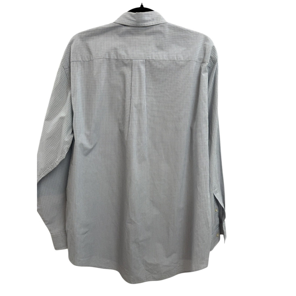 Mens Vineyard Vines Whale Shirt Blue Black White M Cotton