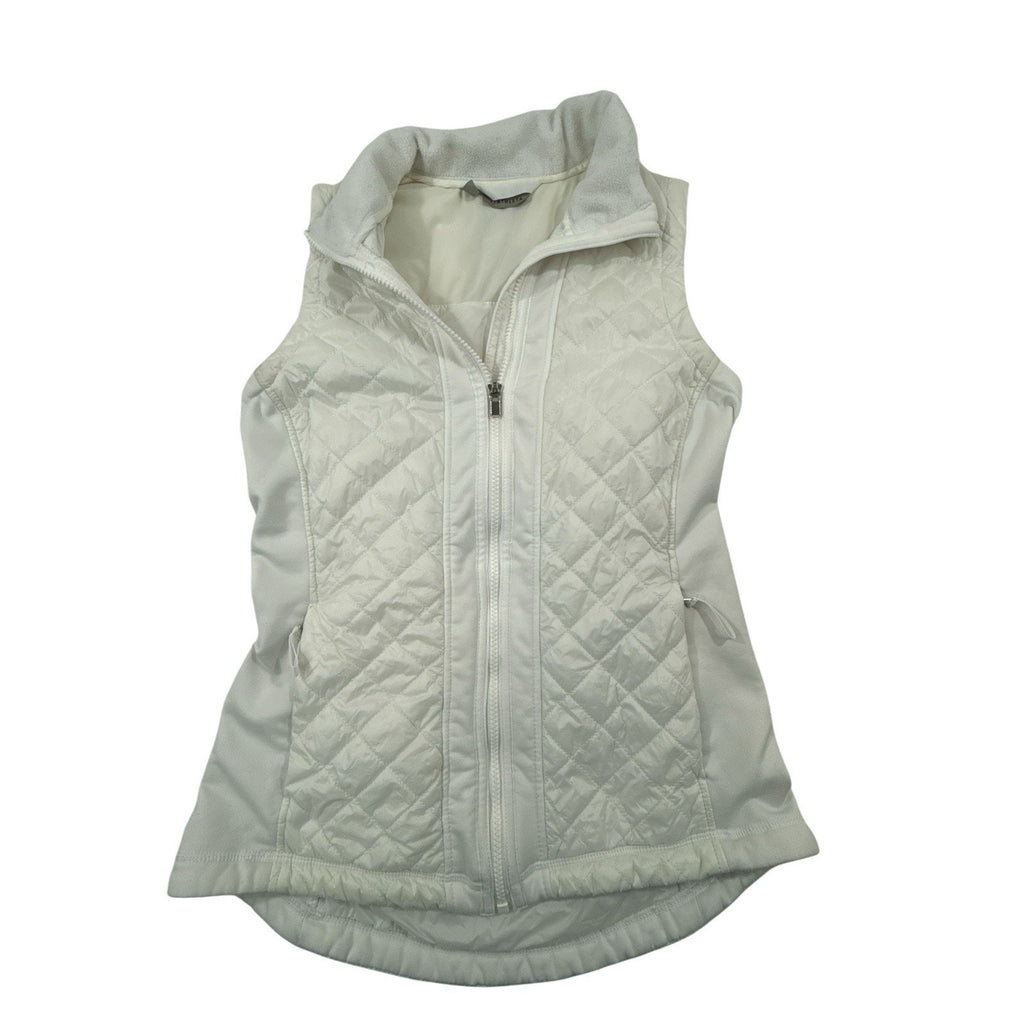 Athleta Rock Ridge PrimaLoft Vest Womens White Quilted Puffer Womens Small
