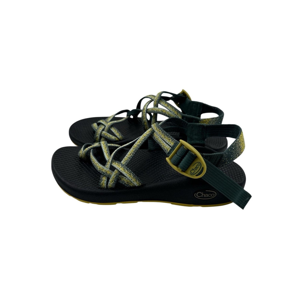 Chaco Women's ZX/2 Classic Sandal Green Yellow Strappy Size W8 Vibram Sole