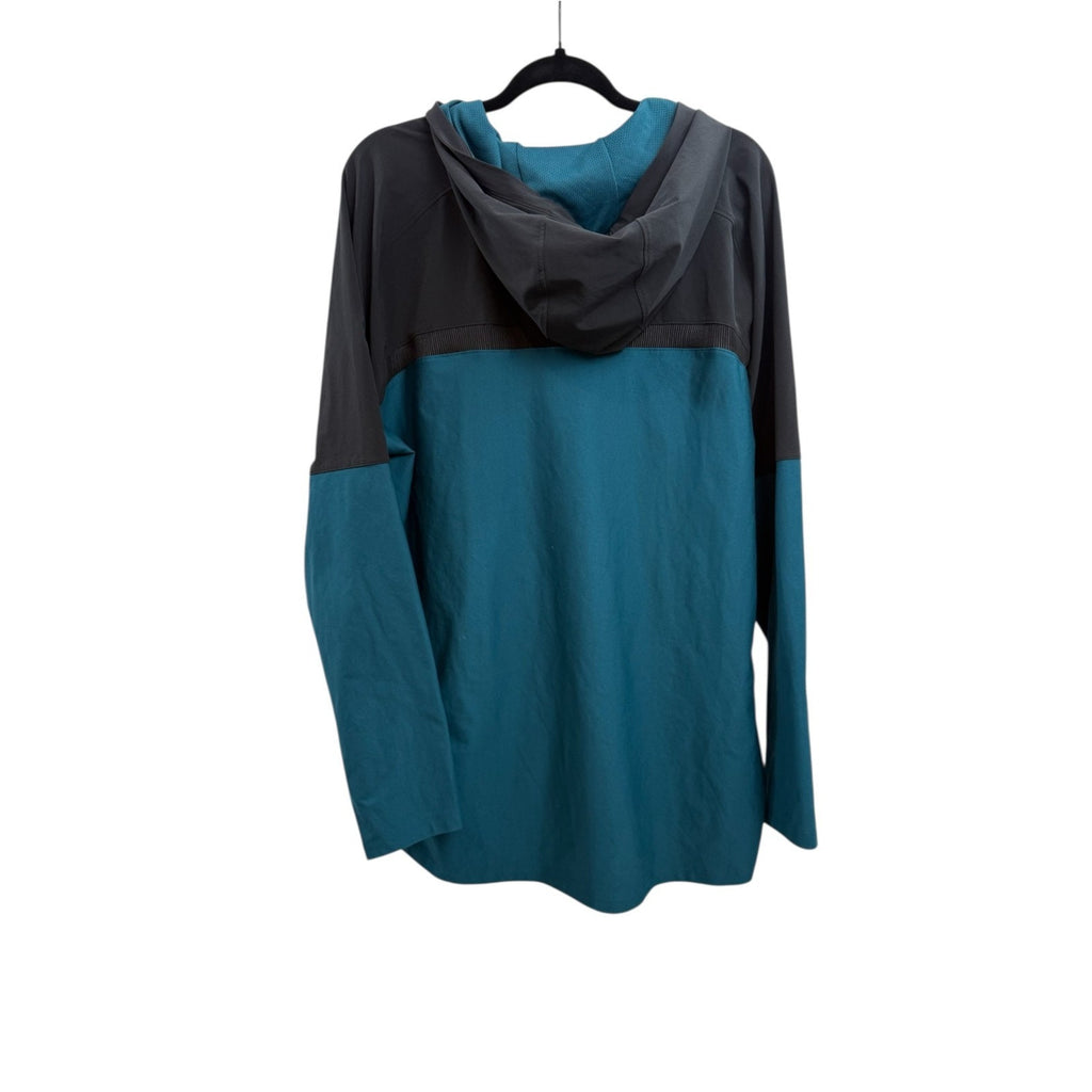 Mens Under Armour Black Teal Fitted 1/4 Quarter Zip Jacket Size XXL