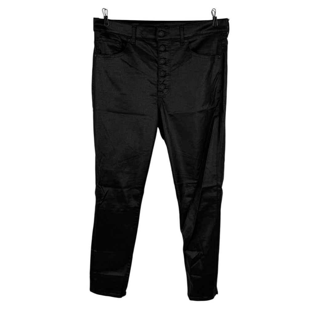 Express Shinny Black Sparkle Skinny High Rise Jeans 14R