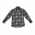 Visconti Black Magic Mushrooms Psychedelic Men's Long Sleeve Button Down Shirt s