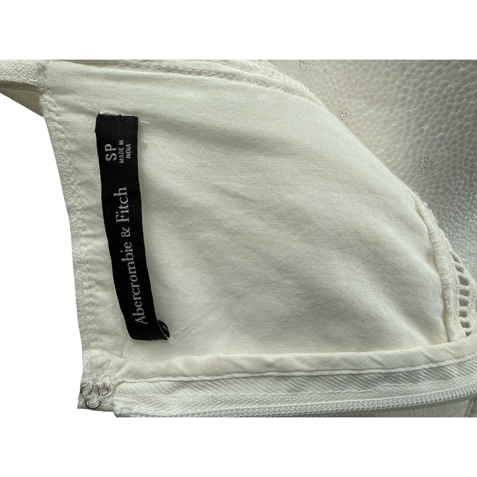 Abercrombie & Fitch White Linen Blend Sleeveless Maxi Dress Sz S