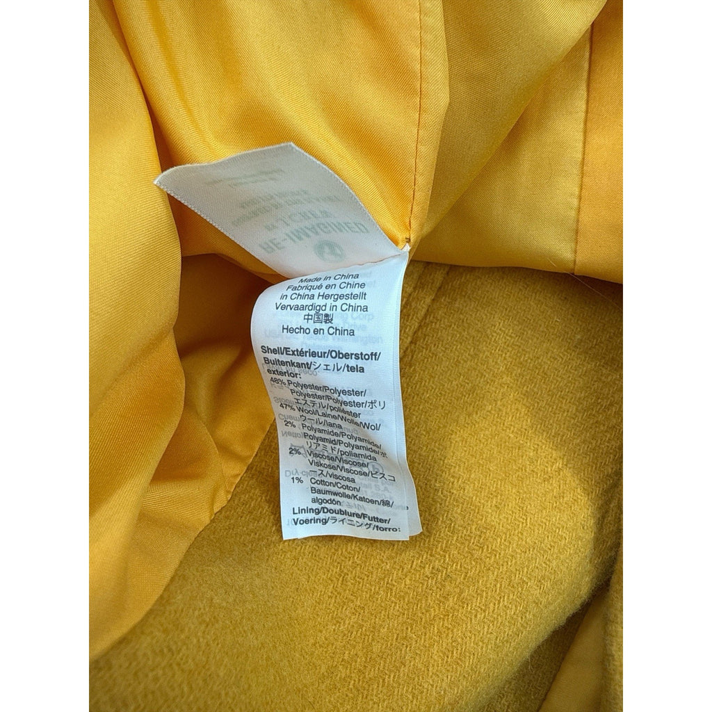 J.Crew Wool Mustard Yellow Zip Coat Sz 10p