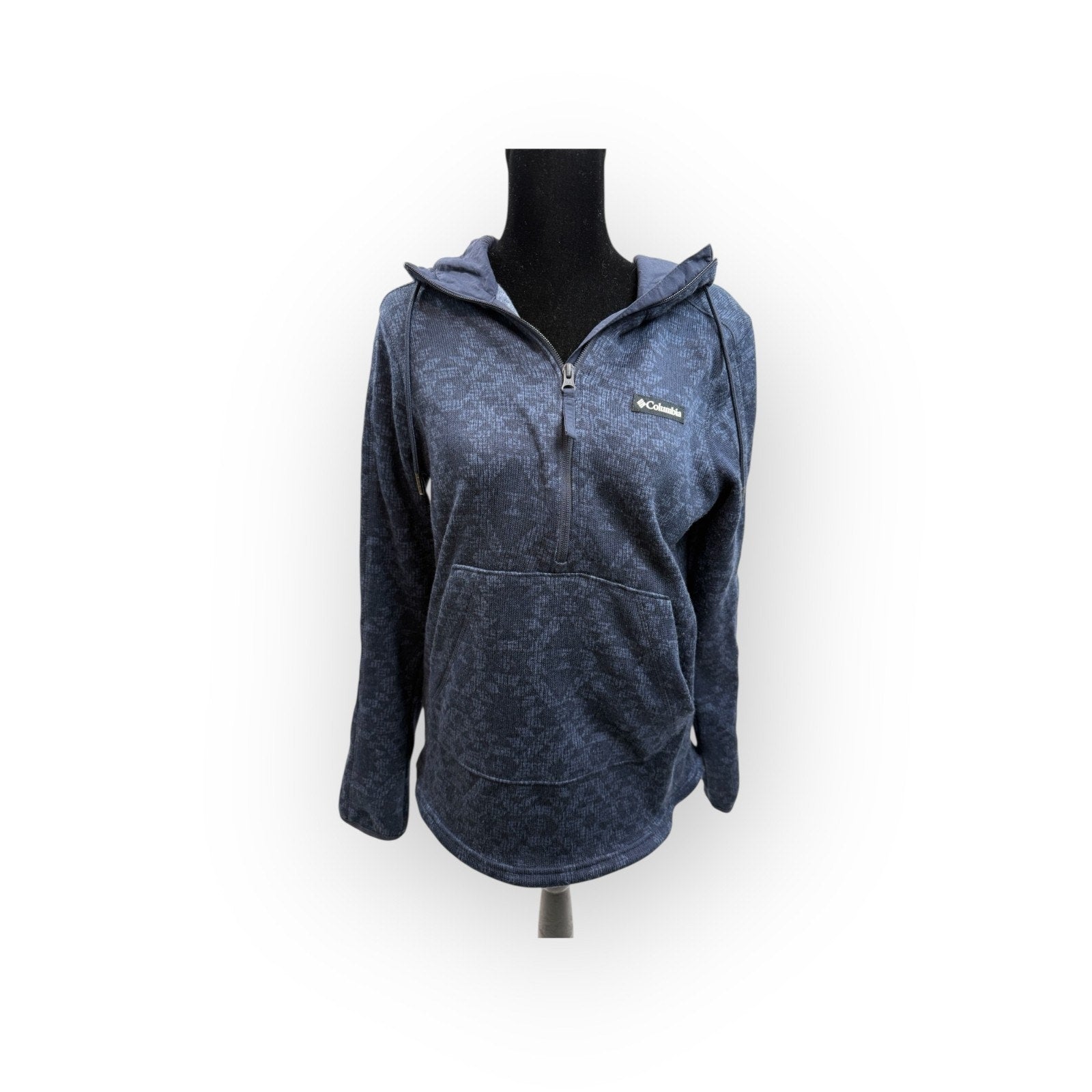 Columbia Women's Sweater Weather Hooded Pullover Size S Cozy Fleece 1/4 Zip