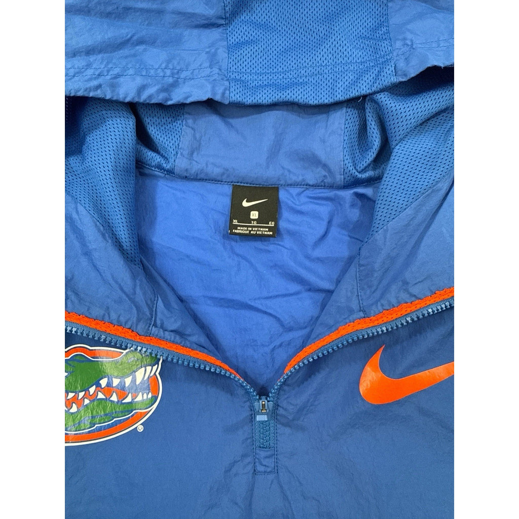 Florida Gators Nike Sideline Coach Pullover windbreaker Quarter Zip XL Blue