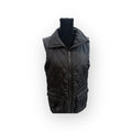 Thread and Supply Full Zip Quilted Vest Womens M Sleeveless Blue Warm Outerwear