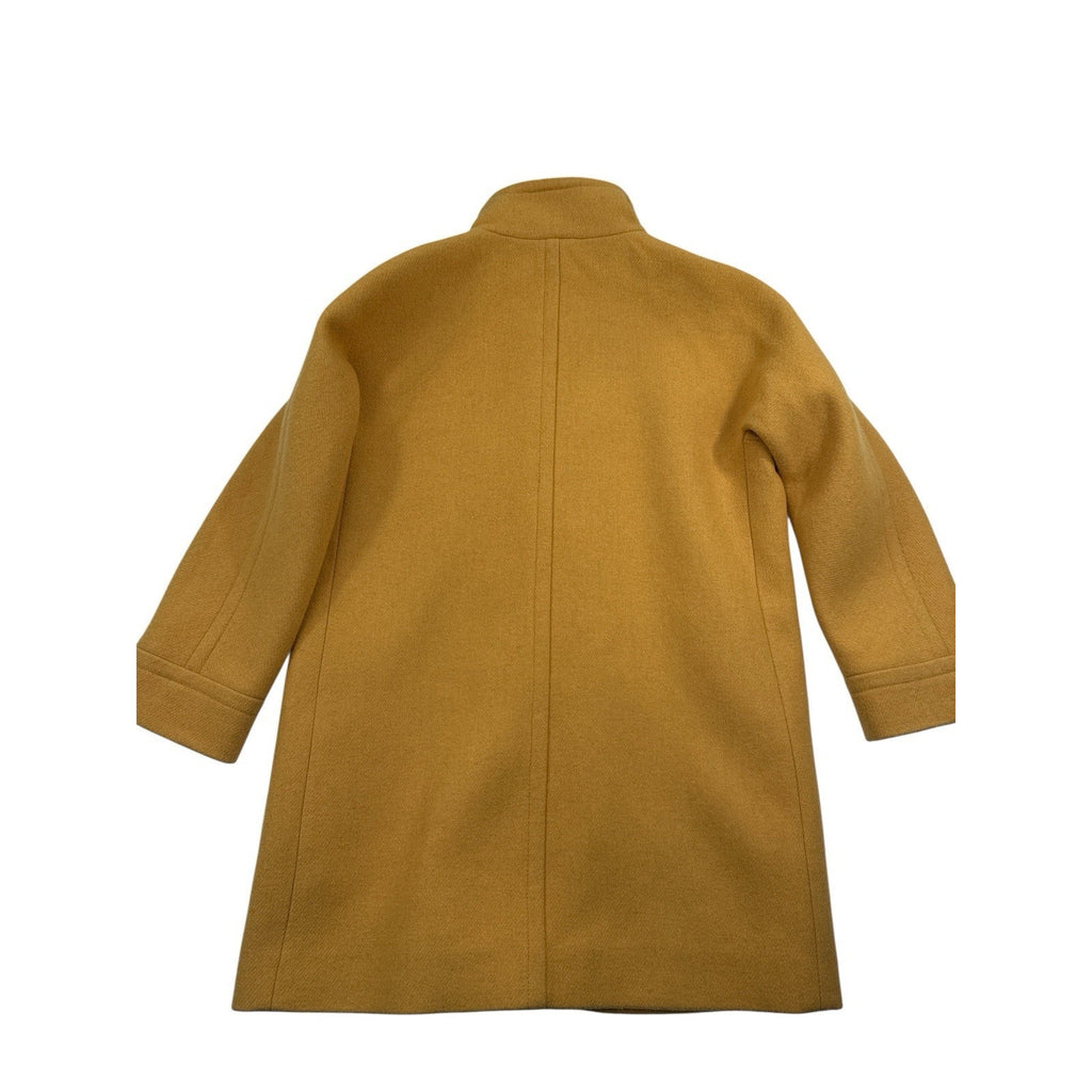 J.Crew Wool Mustard Yellow Zip Coat Sz 10p