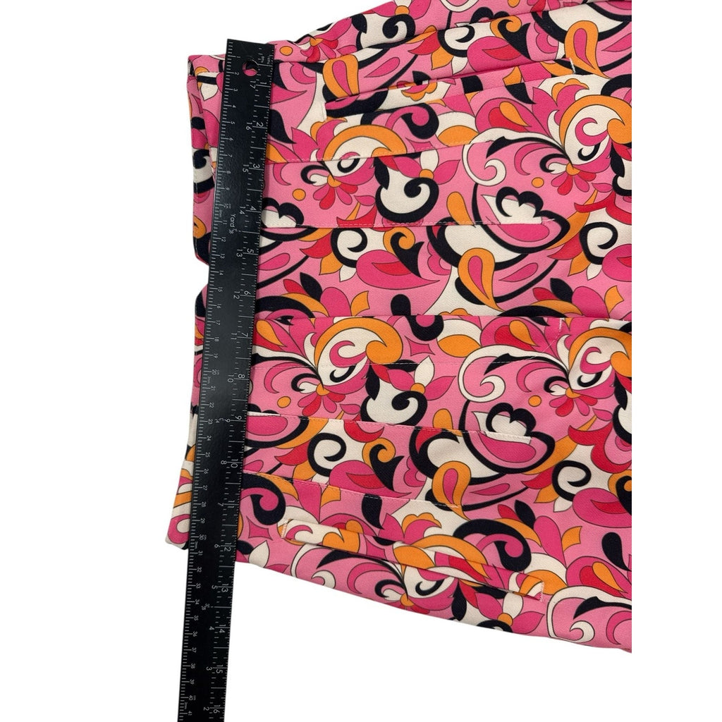 Zara Retro Paisley Print High Waisted Tapered Pants size XS