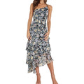 Petal and Pup Amren Floral One-Shoulder Tiered Asymmetric Dress Size 12