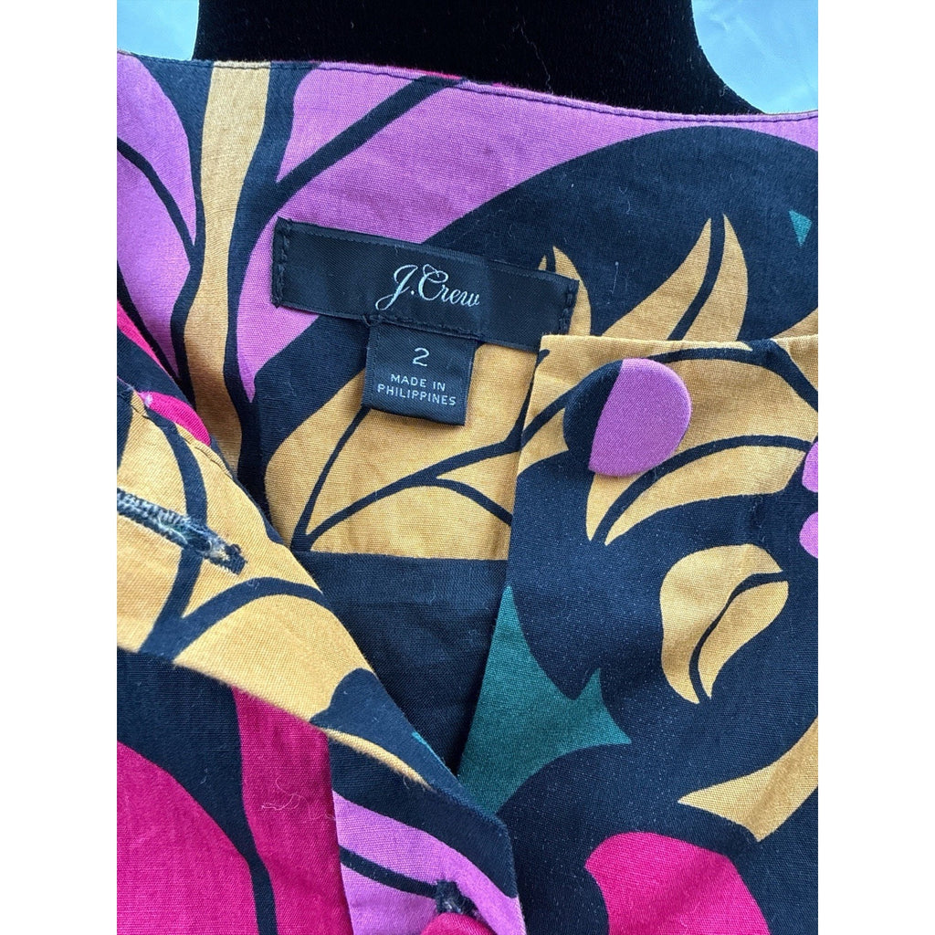 J Crew Tiered dress in Ratti® grandi fiori print Size 2