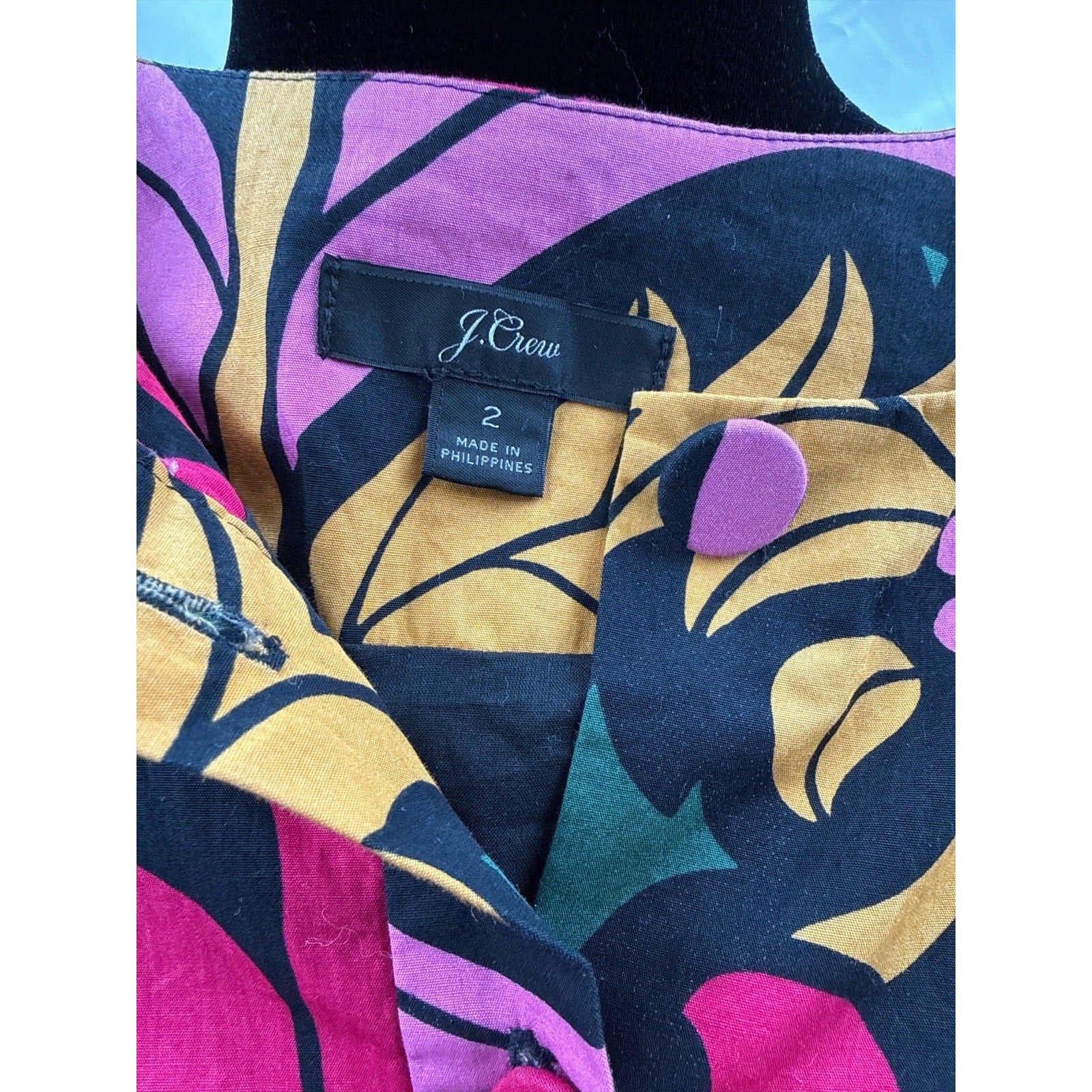 J Crew Tiered dress in Ratti® grandi fiori print Size 2