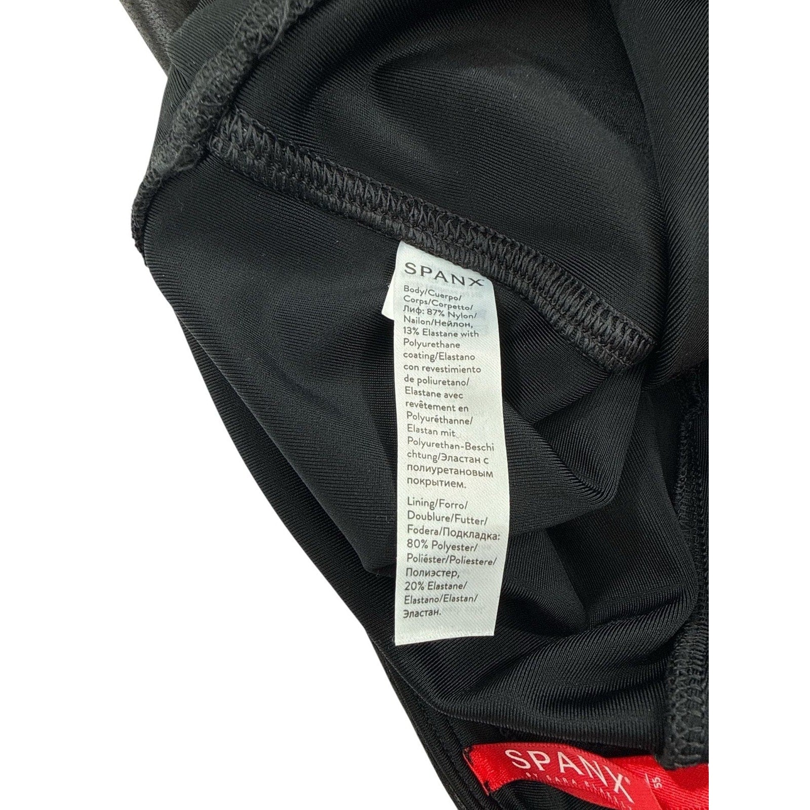 SPANX S Solid Black Faux Leather Leggings