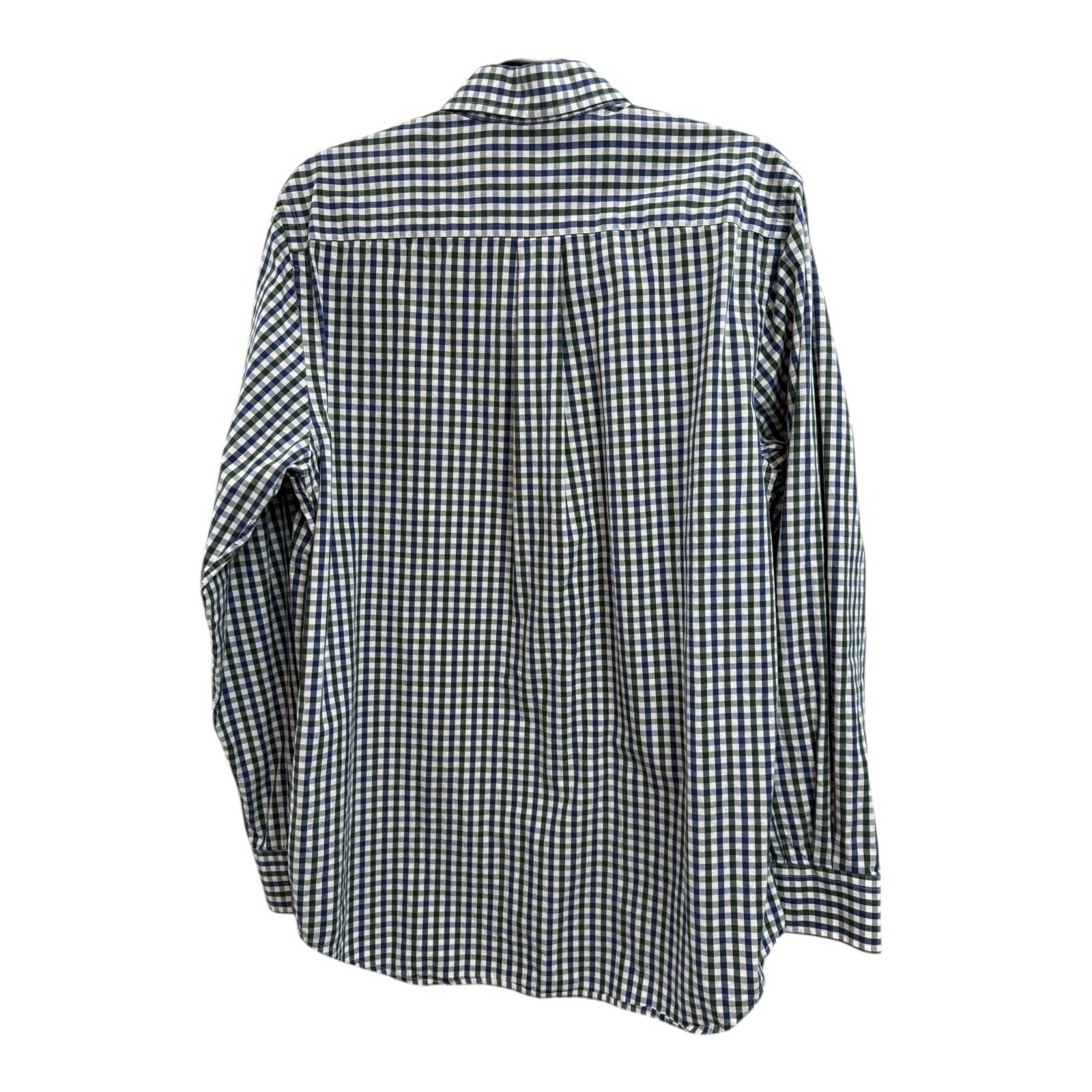 Mens Vineyard Vines Whale Shirt Blue Green Black Plaid M Cotton