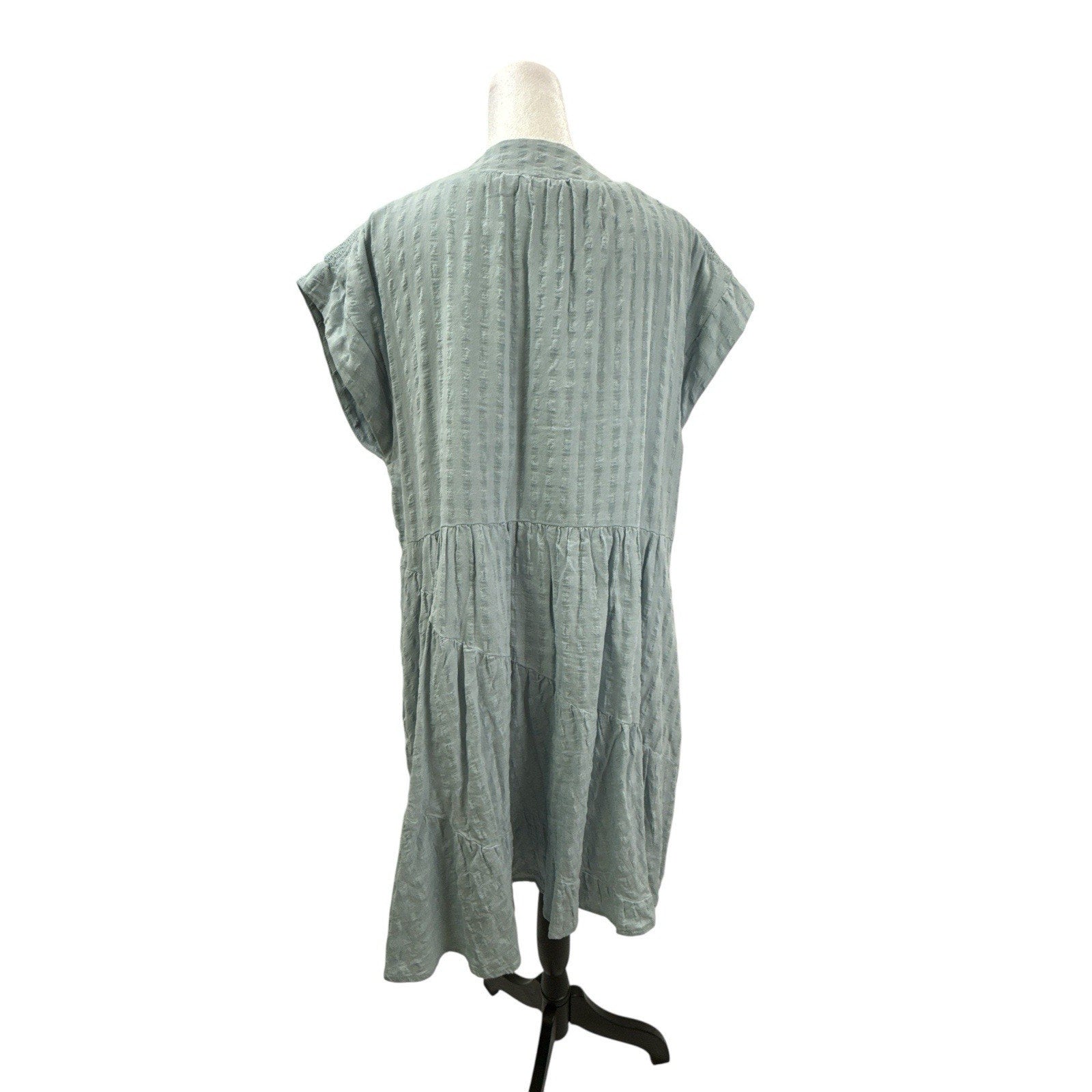 Maeve Anthropologie Womens Juliet Babydoll Tunic Dress Size M Boho Peasant Blue