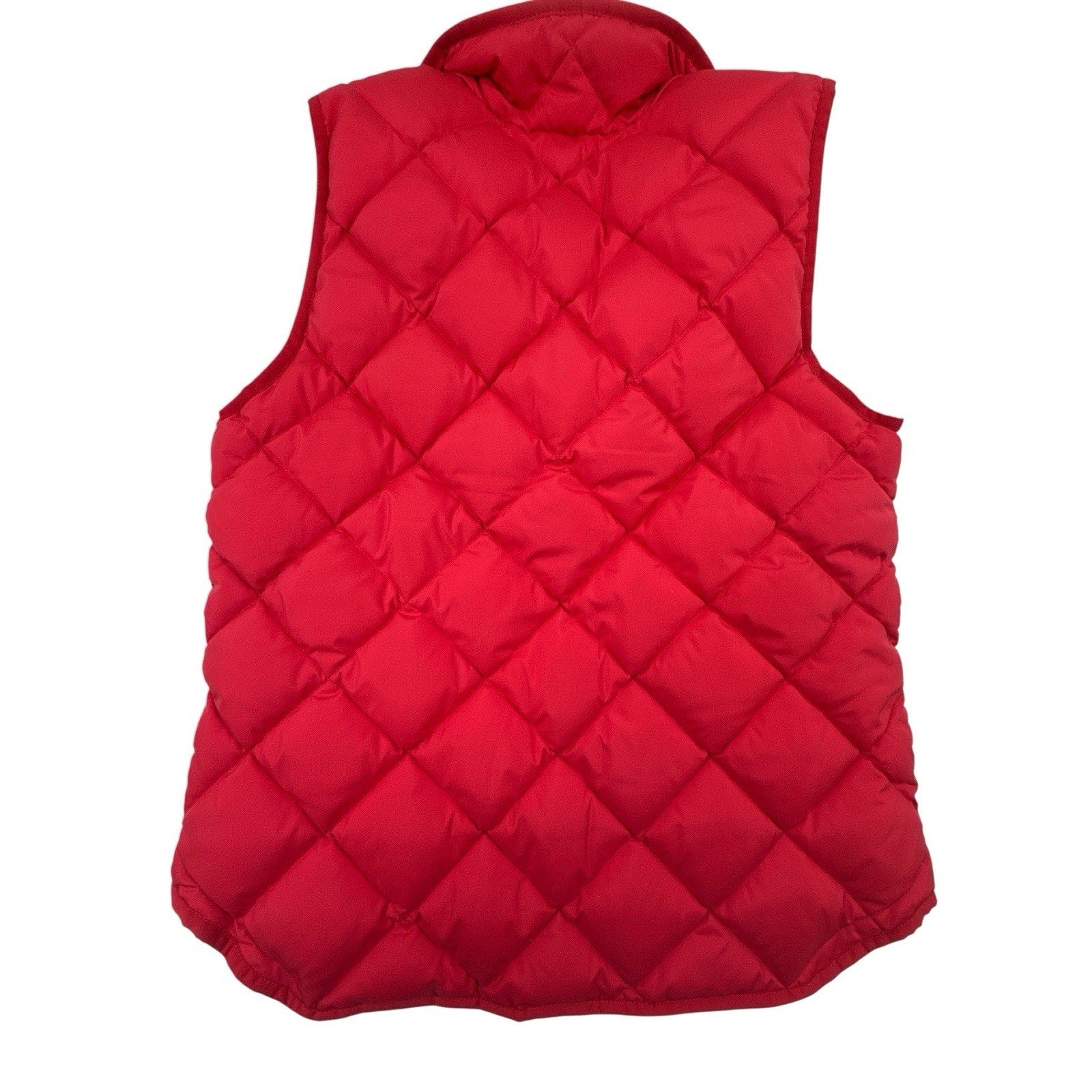 J. Crew Women’s Red Down Filled Puffer Vest Sz M