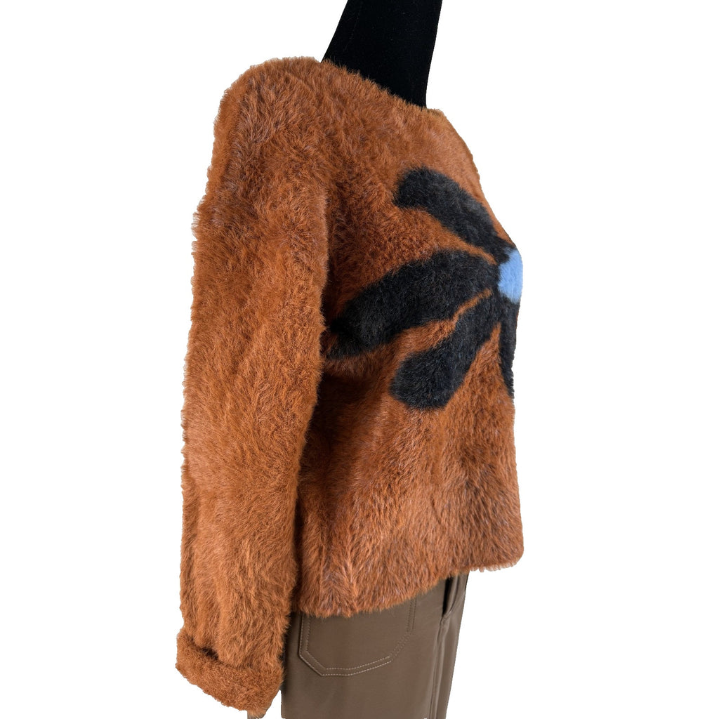 ANTHROPOLOGIE 4SI3NNA Graphic Eyelash Sweater