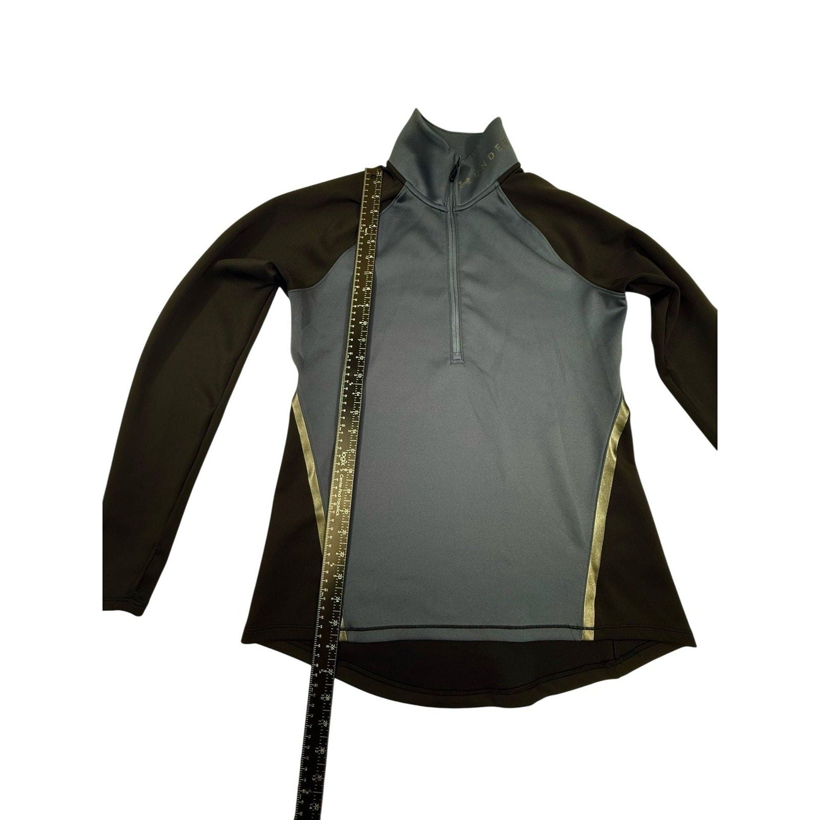 Under Armour Women's ColdGear Armour Colorblock 1/2 Zip Pullover Top size L