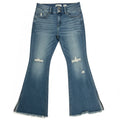 KanCan Signature Kurvy Mid-Rise Flare Distressed Jeans Size 29