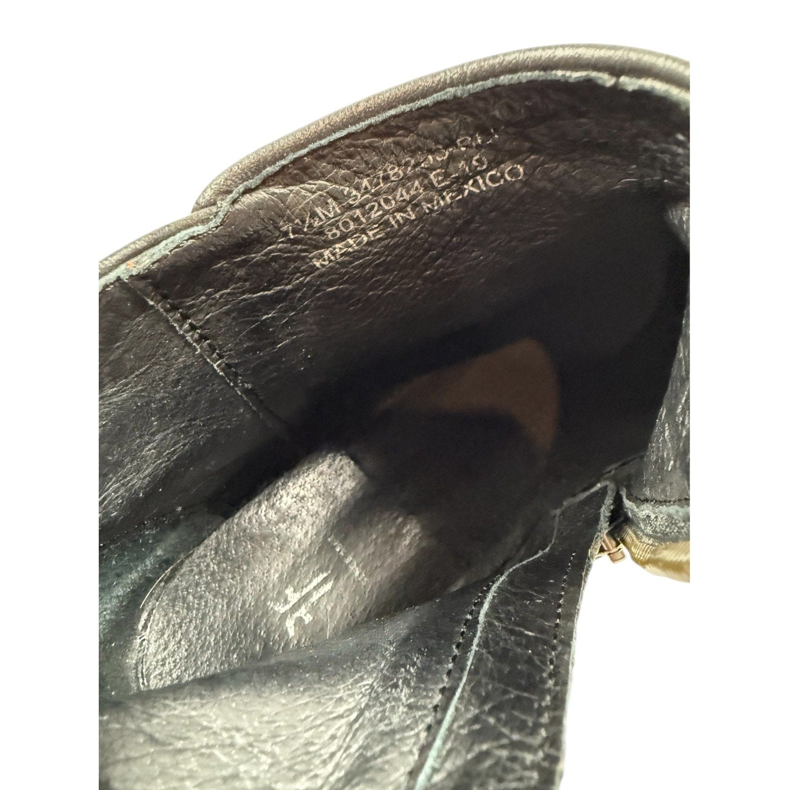 FRYE Carson Piping Bootie Black Leather Ankle Boots Size 7.5 Women’s