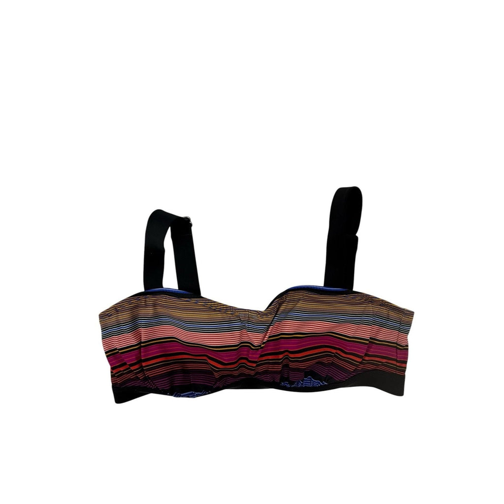 Athleta Capri Stripe Pura Bikini Top 38 B/C