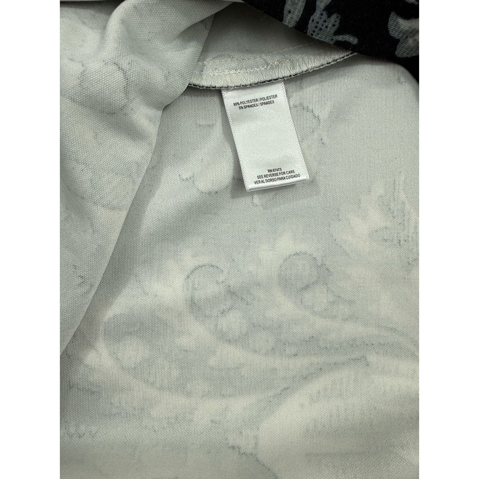 Gabby Skye Sleeveless Black and Beige Baroque Floral Fit & Flare Dress size 4