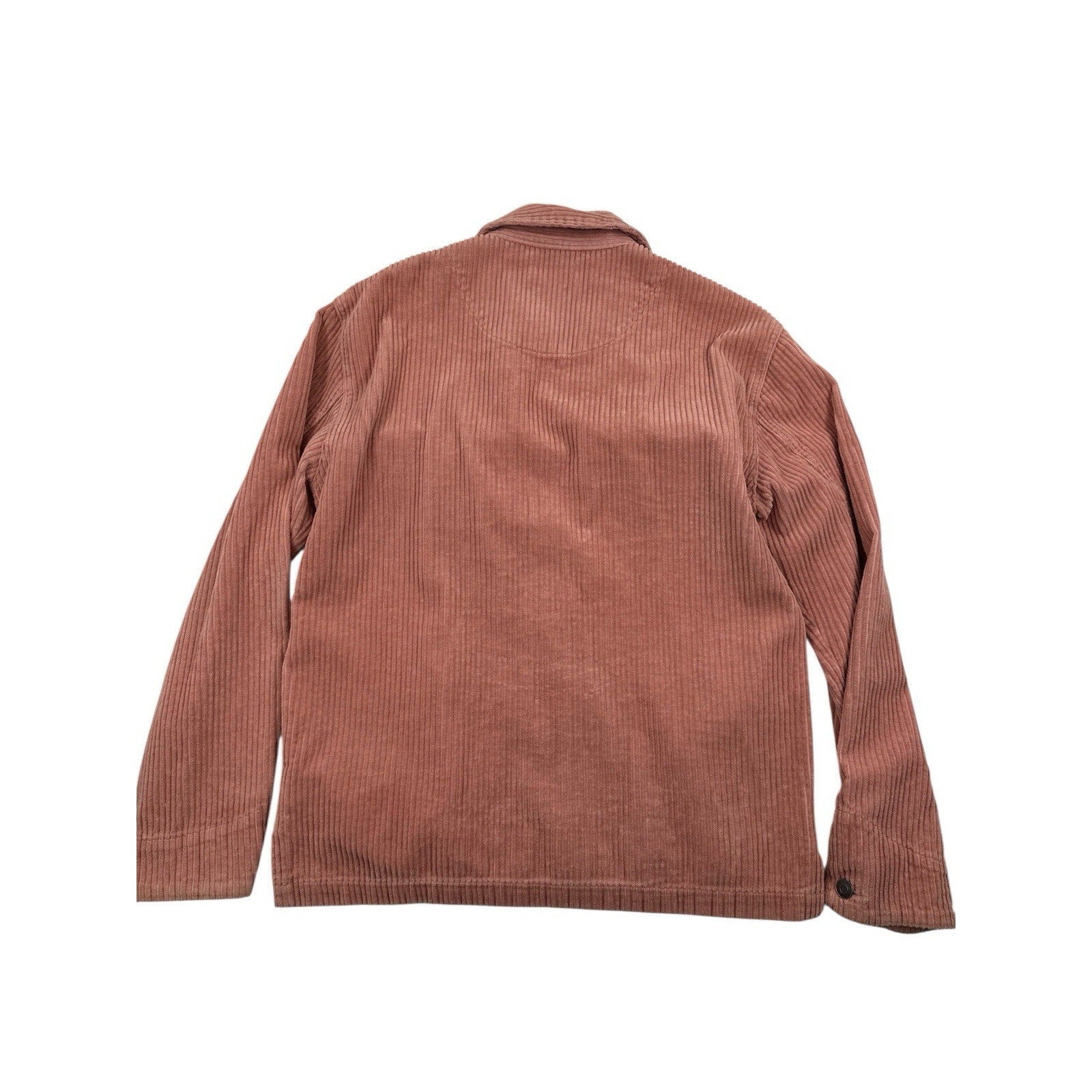 Urban Outfitters Mens S Shirt Jacket Corduroy Pink Salmon Shacket