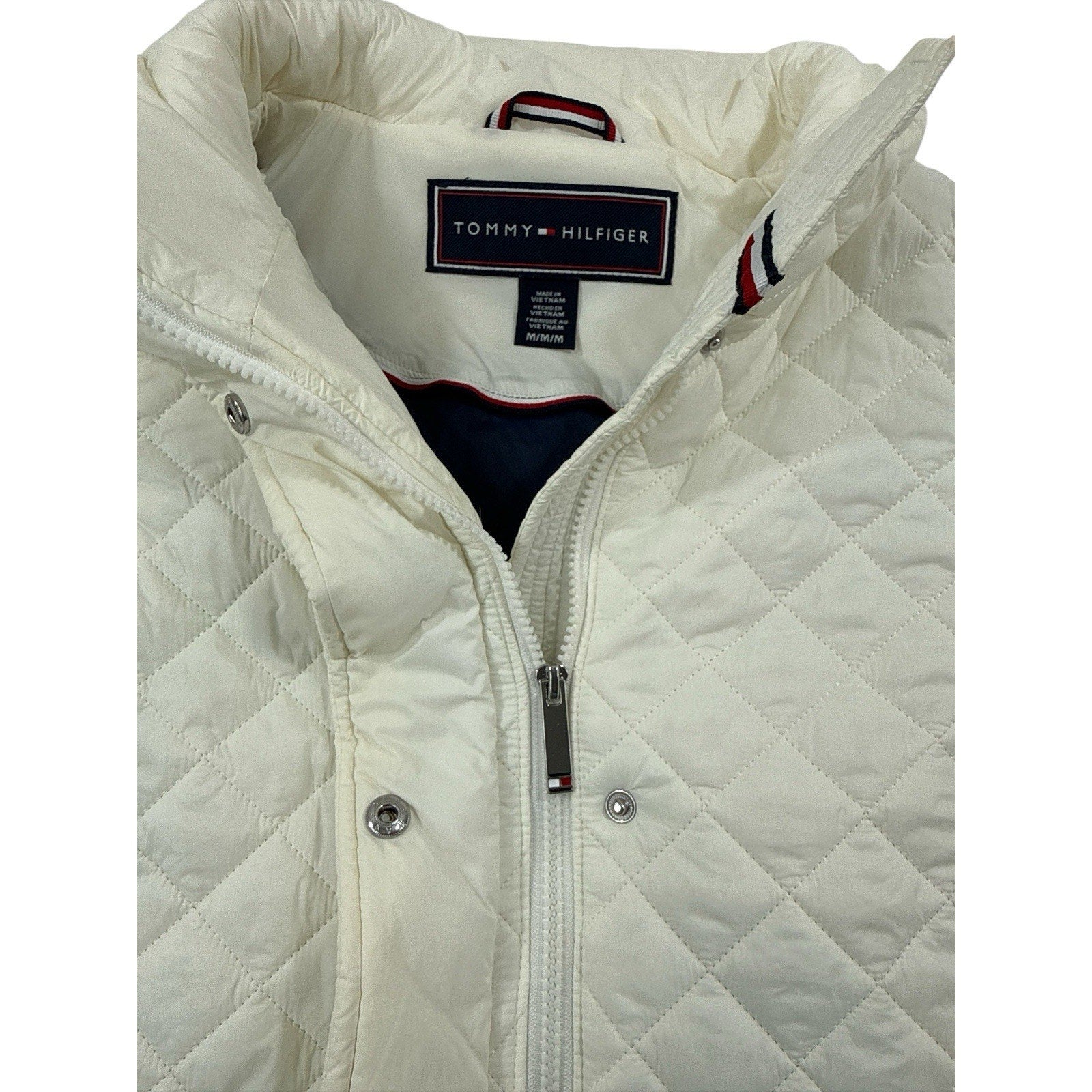 Tommy Hilfiger Women Puffer Vest Zip Front & Pockets Size M