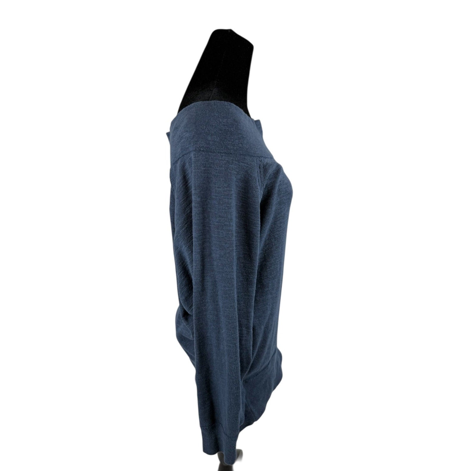 Free People Alana We the Free Off the Shoulder Navy Blue Sweater Size M